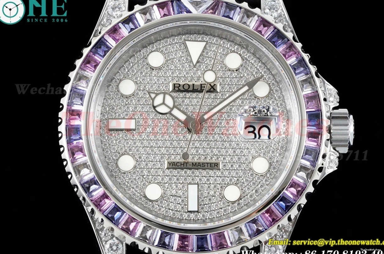 42mm SS 904L RU VR3235 Full Dial Yacht-Master Diamonds JVSF 0118